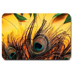 City Light Sky Landmark Painting Large Doormat by Cemarart