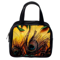 City Light Sky Landmark Painting Classic Handbag (one Side) by Cemarart