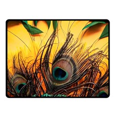 City Light Sky Landmark Painting Two Sides Fleece Blanket (small) by Cemarart