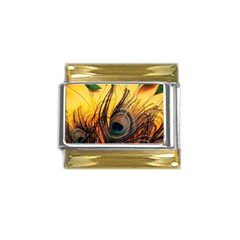 Art Paint Landscape Mountain Gold Trim Italian Charm (9mm) by Cemarart