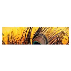 City Light Sky Landmark Painting Oblong Satin Scarf (16  X 60 ) by Cemarart