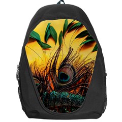 Art Paint Landscape Mountain Backpack Bag by Cemarart