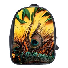 Art Paint Landscape Mountain School Bag (xl)