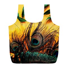 Art Paint Landscape Mountain Full Print Recycle Bag (l) by Cemarart