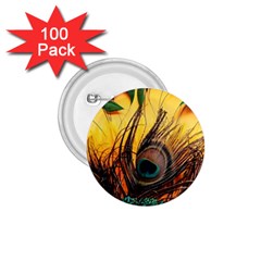 Oceans Stunning Painting Sunset Scenery Wave Paradise Beache Mountains 1 75  Buttons (100 Pack)  by Cemarart