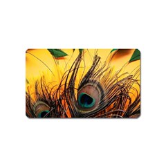 Oceans Stunning Painting Sunset Scenery Wave Paradise Beache Mountains Magnet (name Card) by Cemarart