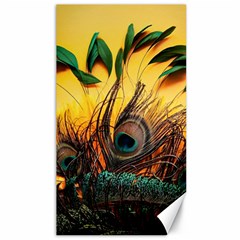 Oceans Stunning Painting Sunset Scenery Wave Paradise Beache Mountains Canvas 40  X 72  by Cemarart