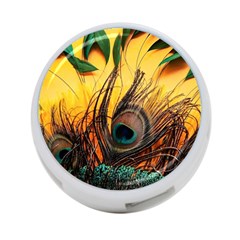 Oceans Stunning Painting Sunset Scenery Wave Paradise Beache Mountains 4-port Usb Hub (two Sides) by Cemarart