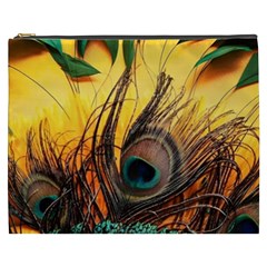 Oceans Stunning Painting Sunset Scenery Wave Paradise Beache Mountains Cosmetic Bag (xxxl) by Cemarart