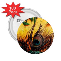 Sunset Illustration Water Night Sun Landscape Grass Clouds Painting Digital Art Drawing 2 25  Buttons (100 Pack)  by Cemarart