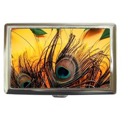 Sunset Illustration Water Night Sun Landscape Grass Clouds Painting Digital Art Drawing Cigarette Money Case by Cemarart