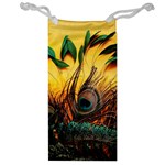 Sunset Illustration Water Night Sun Landscape Grass Clouds Painting Digital Art Drawing Jewelry Bag Front