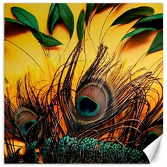 Sunset Illustration Water Night Sun Landscape Grass Clouds Painting Digital Art Drawing Canvas 12  X 12  by Cemarart