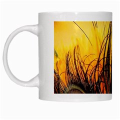 City Lights Sky Landmark Painting White Mug by Cemarart