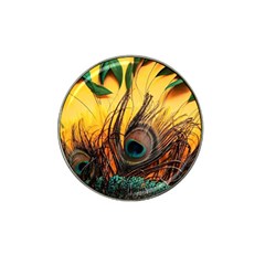 City Lights Sky Landmark Painting Hat Clip Ball Marker (4 Pack) by Cemarart