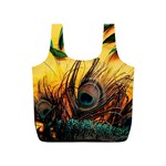 City Lights Sky Landmark Painting Full Print Recycle Bag (S) Back