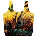 City Lights Sky Landmark Painting Full Print Recycle Bag (XL) Front