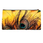 Forest Owl Art Snow Winter Pencil Case Back