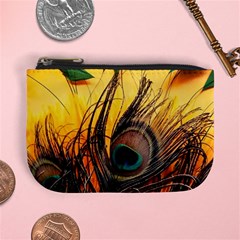 Forest Owl Art Snow Winter Mini Coin Purse by Cemarart