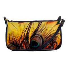 Forest Owl Art Snow Winter Shoulder Clutch Bag by Cemarart