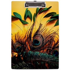 City Lights Sky Landmark Painting A4 Acrylic Clipboard by Cemarart