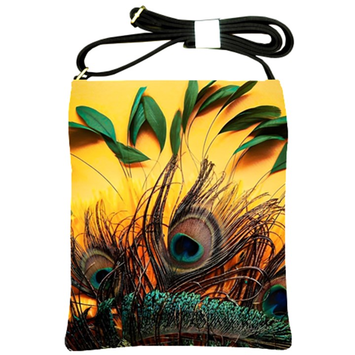 Landscape Bright Scenery Drawing Rivers Blue Lovely Shoulder Sling Bag