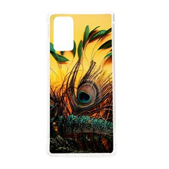 Forest Owl Art Snow Winter Samsung Galaxy Note 20 Tpu Uv Case by Cemarart