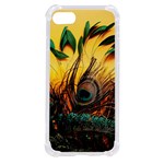 Forest Owl Art Snow Winter iPhone SE Front