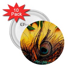 Asian Retro Vintage Art Korea China Japan 2 25  Buttons (10 Pack)  by Cemarart