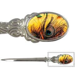 Peacock Feather Native Letter Opener by Cemarart