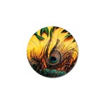 Peacock Feather Native Golf Ball Marker (4 pack) Front