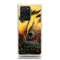 Peacock Feather Native Samsung Galaxy S20 Ultra 6 9 Inch Tpu Uv Case by Cemarart