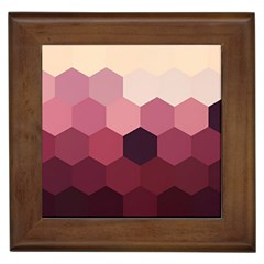 Hexagon Valentine Valentines Framed Tile by Grandong