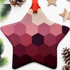 Hexagon Valentine Valentines Ornament (star) by Grandong