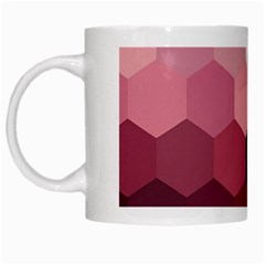 Hexagon Valentine Valentines White Mug by Grandong