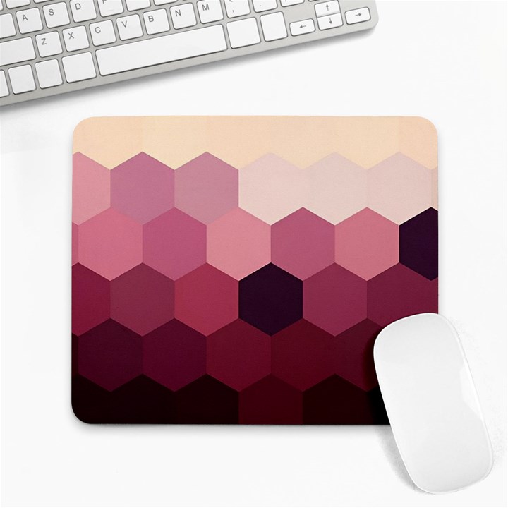 Hexagon Valentine Valentines Large Mousepad