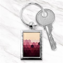 Hexagon Valentine Valentines Key Chain (rectangle) by Grandong