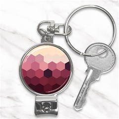 Hexagon Valentine Valentines Nail Clippers Key Chain by Grandong