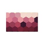 Hexagon Valentine Valentines Sticker Rectangular (100 pack) Front