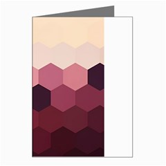 Hexagon Valentine Valentines Greeting Cards (pkg Of 8) by Grandong