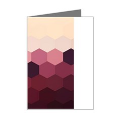 Hexagon Valentine Valentines Mini Greeting Card by Grandong