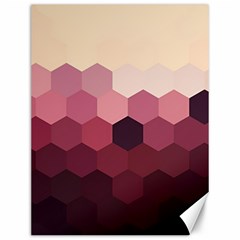 Hexagon Valentine Valentines Canvas 12  x 16 