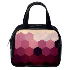 Hexagon Valentine Valentines Classic Handbag (one Side) by Grandong