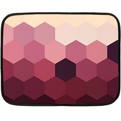 Hexagon Valentine Valentines Fleece Blanket (mini) by Grandong