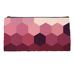 Hexagon Valentine Valentines Pencil Case by Grandong