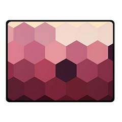 Hexagon Valentine Valentines Fleece Blanket (small) by Grandong