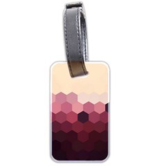 Hexagon Valentine Valentines Luggage Tag (two Sides) by Grandong