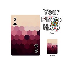 Hexagon Valentine Valentines Playing Cards 54 Designs (mini) by Grandong