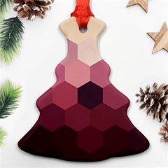 Hexagon Valentine Valentines Ornament (christmas Tree)  by Grandong