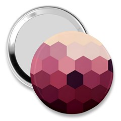 Hexagon Valentine Valentines 3  Handbag Mirrors